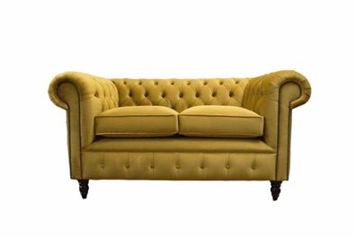 Sofa Polster Sofas Neu Sofa 2 Sitzer Design Chesterfield Stoff Couch