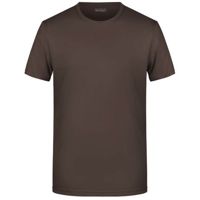 Basic Herren T-Shirt - brown 108 M