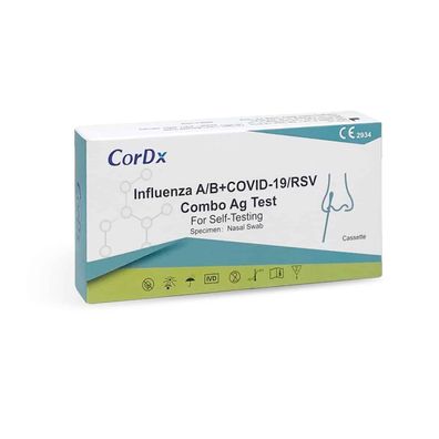 CorDx Influenza A/ B + COVID-19/ RSV Combo Selbsttest Laientest nasal CE2934