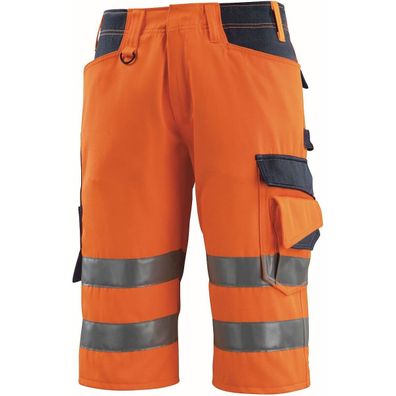 Mascot SAFE Supreme Luton Shorts, lang - hi-vis Orange/ Schwarzblau 101 62