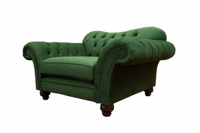 Chesterfield Sessel Couch 1 Sitzer Sofa Stoff Couchen Polster Neu Textil