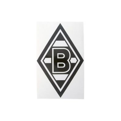 Borussia Mönchengladbach Aufkleber Raute schwarz klein