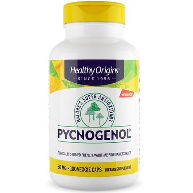 Healthy Origins, Pycnogenol, 30 mg, 180 Veg. Kapseln