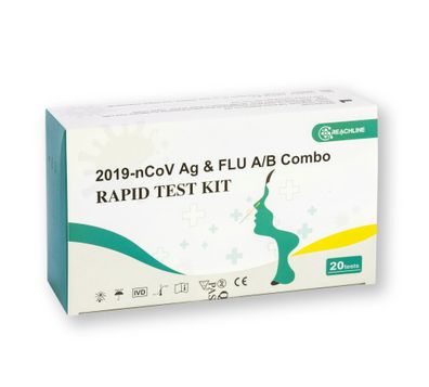 Reachline® Covid-19 &amp; Influenza A/ B Antigen Kombi-Schnelltest