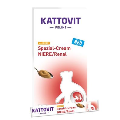 Kattovit Niere/ Renal mit Huhn Spezial-Cream 66 x 15g (38,28€/ kg)