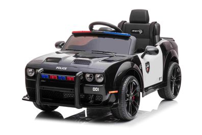 Dodge Polizeiauto Polizeiwagen Sportwagen Elektrofahrzeug Kinderfahrzeug 12V 7Ah Schw