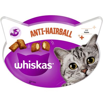 Whiskas Snack Anti- Hairball 8 x 60g (62,29€/ kg)
