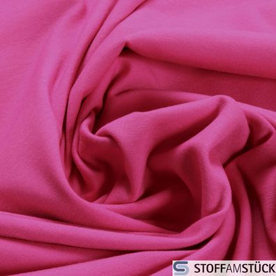 0,5 Meter Baumwolle Elastan Single Jersey pink T-Shirt Tricot weich dehnbar