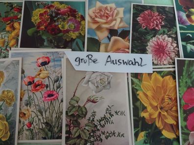 alte Postkarten AK EAS Kunstverlag Berlin Blumen Blüten wie gemalt JW E`D ua