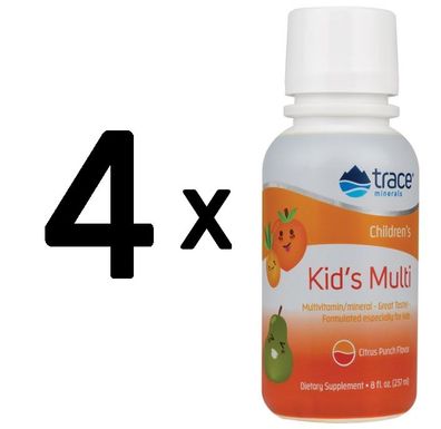 4 x Children's - Kid's Multi, Citrus Punch - 237 ml.