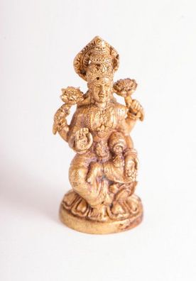 Miniaturfigur Lakshmi, Messing, H: 3 cm, FI-306