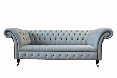 Sofa 3 Sitzer Luxus Chesterfield Kunstleder Luxus Designer Couch Neu
