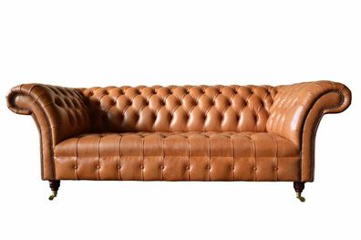 Sofa 3 Sitzer Sitz Modern Chesterfield Sofas Couchen Polster Braun Neu