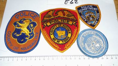 Polizei USA - UNO Armabzeichen 4 Stück (e62)