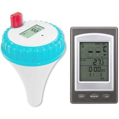 Drahtloses Thermometer, drahtloses digitales Schwimmbecken-Thermometer, Schwimmthermo