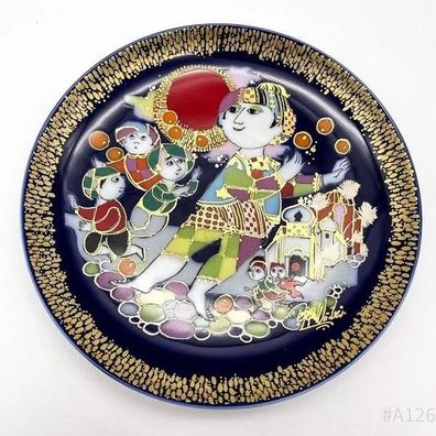 Vintage Porzellan Wandteller Rosenthal Björn Wiinblad "Aladin und die Wunderlampe 2"