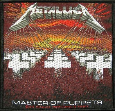 Metallica Master of Puppets gewebter Aufnäher / woven Patch 100% offizielles Merch