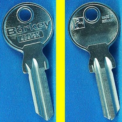 Schlüsselrohling Börkey 494 1/2 K (neu) für verschiedene Bern, Wally Profilzylinder