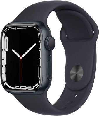 Apple Watch Series 7 41mm GPS Midnight Aluminum mit Sportarmband Midnight