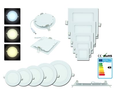 10x LED Einbaustrahler Panel Deckenleuchte Wandleuchte Strahler Spot Leuchte