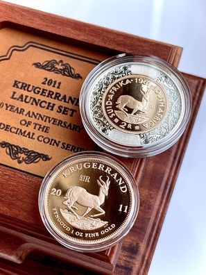 Krügerrand 2011 Mintmark 50 Jahre Decimal Coin Series 1oz Proof Gold