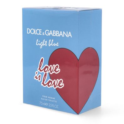 Dolce & Gabbana Light Blue Love is Love Eau de Toilette für Herren 75 ml vapo