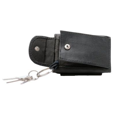 Mini Geldbörse mit Schlüsselring - Nappa Leder
