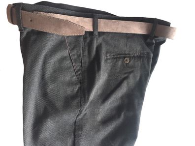 Pionier Jeans & Casuals Herren Hose -Robert- Gr.56 anthrazit Slim mit Gürtel