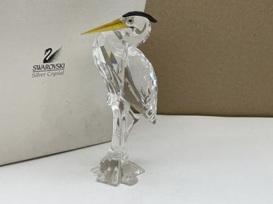 Swarovski Figur 221627 Fischreiher 15 cm. Kiste & Zertifikat. Top Zustand K