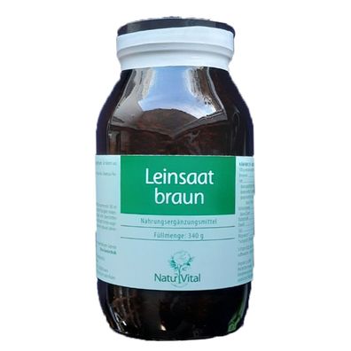 Leinsaat braun, 340 g Sonderangebot MHD 30.06.2023
