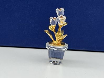 Swarovski Figur 208885 Blumentopf Blume 4,7 cm Top Zustand