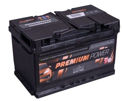 PP75MF Premium-Power 12V/75Ah A720 EN Starterbatterie Testsieger neueste Version