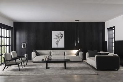 Luxus Wohnzimmer Sofagarnitur Hochwertige Hotel Qualität Couch Sofa 3211 Tisch