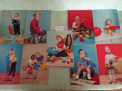 alte Postkarten AK Anco Germany Serie 123 Fotos Baby Kinder - neutral