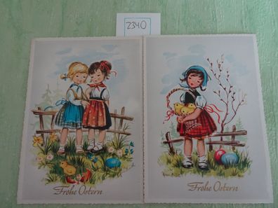 alte Postkarten AK Anco Germany Serie 140 Frohe Ostern Kinder Küken....