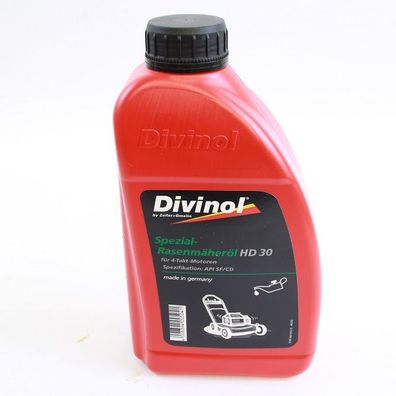 Rasenmäher-Öl Motoröl SAE 30, 1 Liter, API SF/ CD Divinol