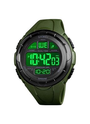 Herren-Sportuhr 1656 Dual Time Digital Relojes Deportivos