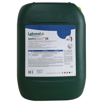 Lebosol nutriplant 36 Flüssigdünger 10 l Spritzdünger Blattdünger Stickstoff