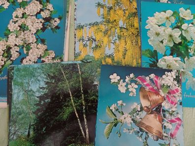alte Postkarte ilo amag Color Frohe Pfingsten Blüten Natur SETs zur Auswahl