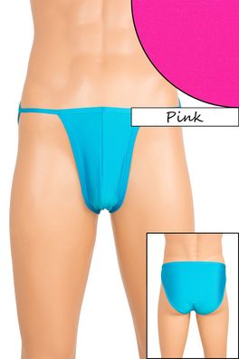 Herren "Mini" Slip Pink elastisch hauteng stretch shiny glänzend Unterhose