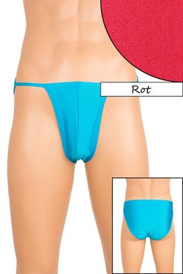 Herren "Mini" Slip Rot elastisch hauteng stretch shiny glänzend Unterhose
