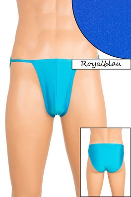 Herren "Mini" Slip Royalblau elastisch hauteng stretch shiny glänzend Unterhose