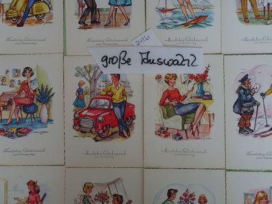 alte Postkarten ilo West Germany Hanitzsch Jugend LP Flirt Oldtimer Sport... Sort 310