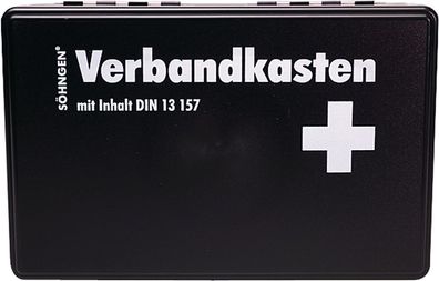 Betriebsverbandkasten kl. KIEL, DIN 13157, B260xH160xT80ca. mm schwarz Söhngen
