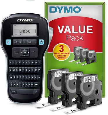 DYMO LabelManager 160 Tragbares Beschriftungsgerät Starter-Set | Etikettiergerät ...