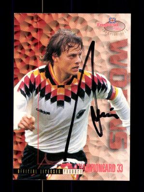 Christian Wörns Panini Card Deutschland Euro 1996 Original Signiert + A 226104