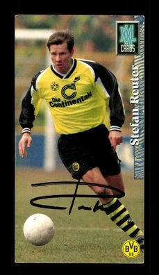 Stefan Reuter Borussia Dortmund Panini Card XXL 1996 Original Signiert + A 226155