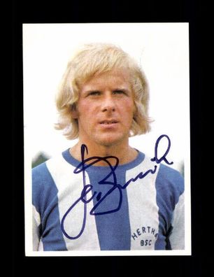 Holger Brück Bergmann Sammelbild Hertha BSC Berlin 1973-74 Signiert + A 226217