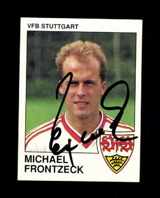 Michael Frontzeck VfB Stuttgart Panini Sammelbild 1990 Original + A 226283