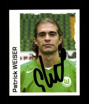 Patrick Weiser VFL Wolfsburg Panini Sammelbild 2004-05 Original Sign + A 226391